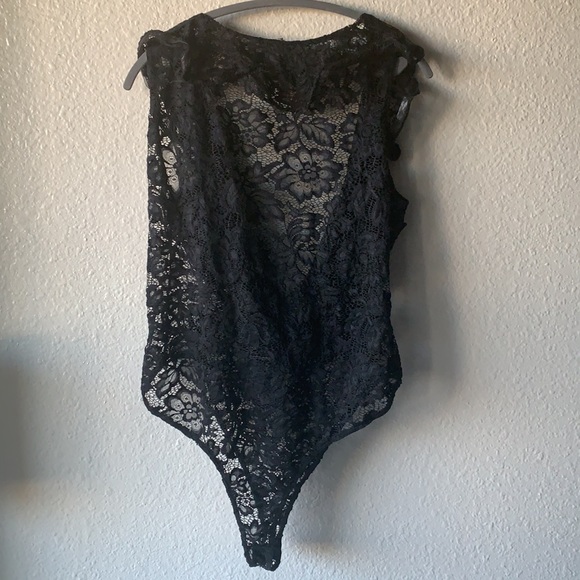 Kimcine curve black lace bodysuit 3X - Picture 3 of 8